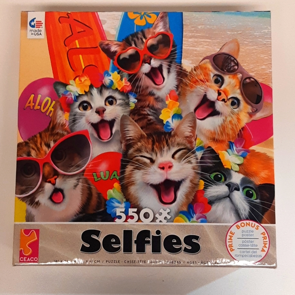 Cat "Selfies" 550 piece puzzle